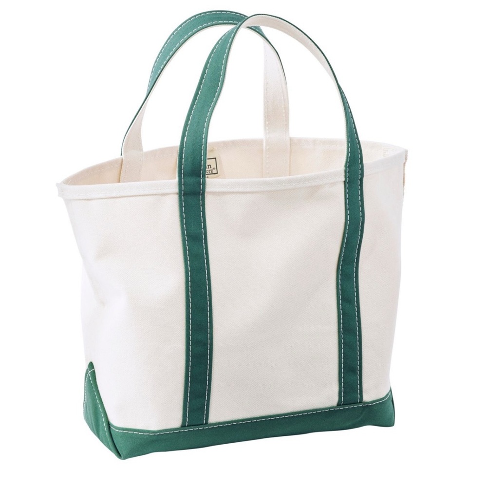 L.L. Bean Cream Canvas Tote